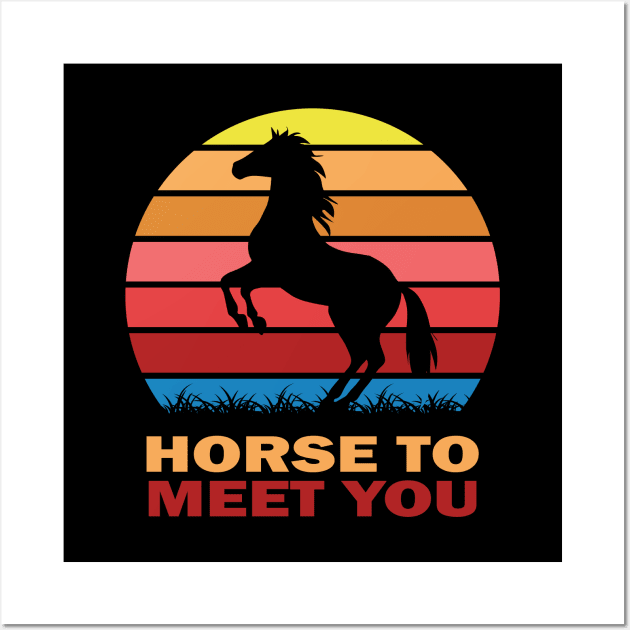 Horse to meet you Wall Art by RockyDesigns